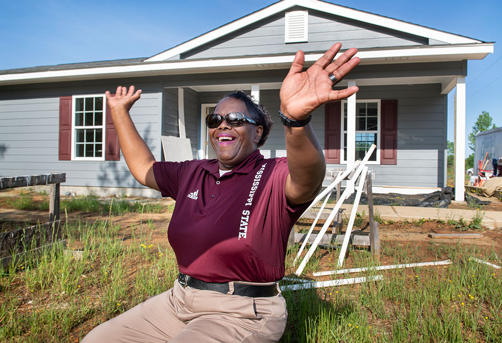 Angela Nichols also received a home from Starkville Habitat for Humanity in the new Kelly Estates neighborhood. 