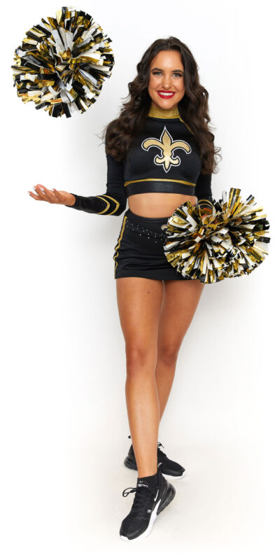 New orleans saints cheerleader outfit.